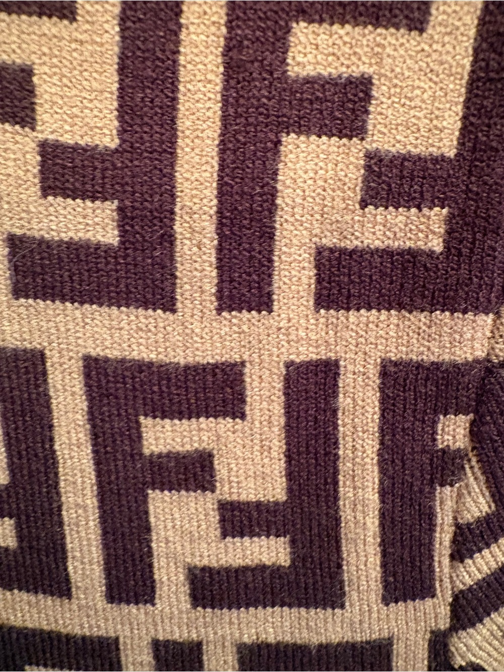 FASHION Brown Logo Knit Dress - Picture 4 of 4